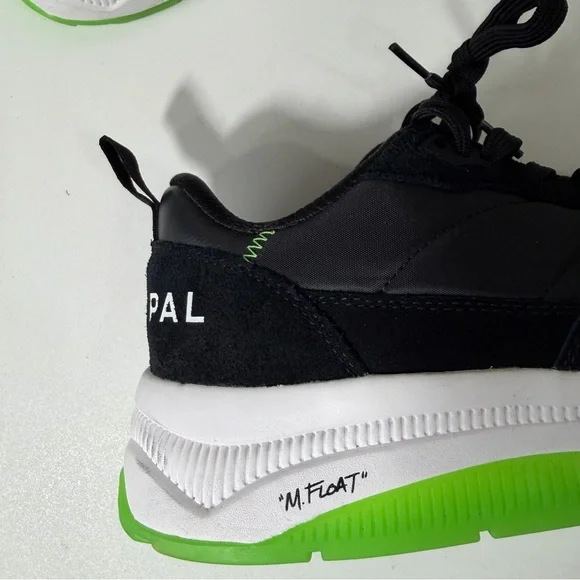 Municipal Origin Sneaker M.OG Black Lime Green Size 10/10.5 - Picture 8 of 13